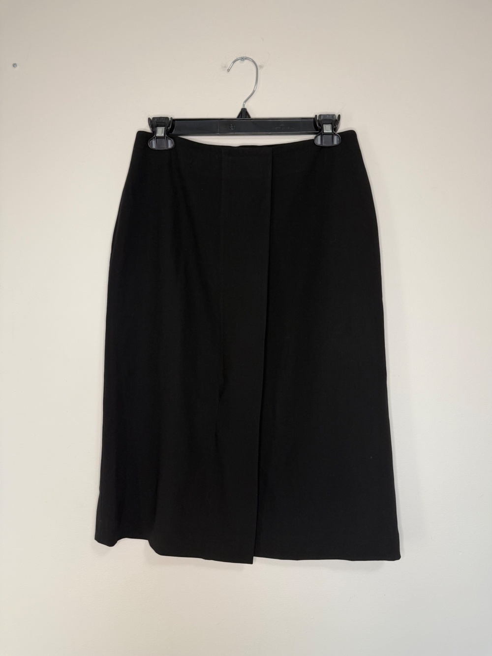 Hermes Vintage A-Line Skirt Black Size 38 Womens